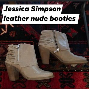 Leather booties. Barely worn. Great condition.